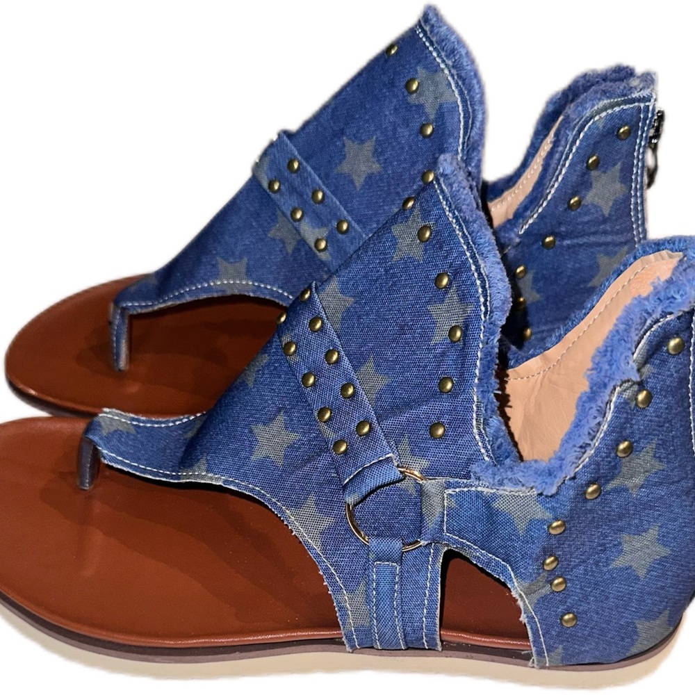 Stylish Blue Star Women's Sandals